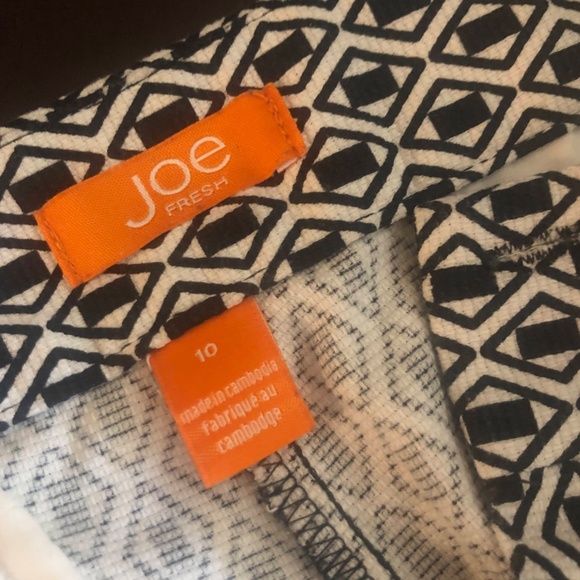 Joe Fresh black and white shorts Sz 10 - Picture 3 of 8